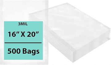 16X20 inches Vacuum Seal Bags for Food Packaging 3 Mil Co-Extruded
